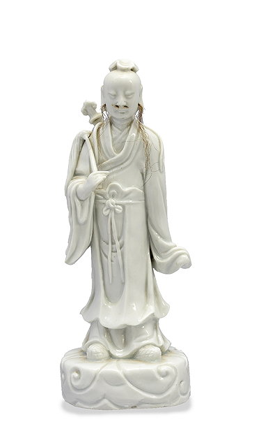 Appraisal: A Chinese blanc de chine figure of Immortal Lu Dongbin