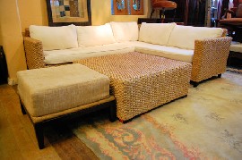 Appraisal: SHRIMPTON MODULAR LOUNGE WITH MATCHING COFFEE TABLE