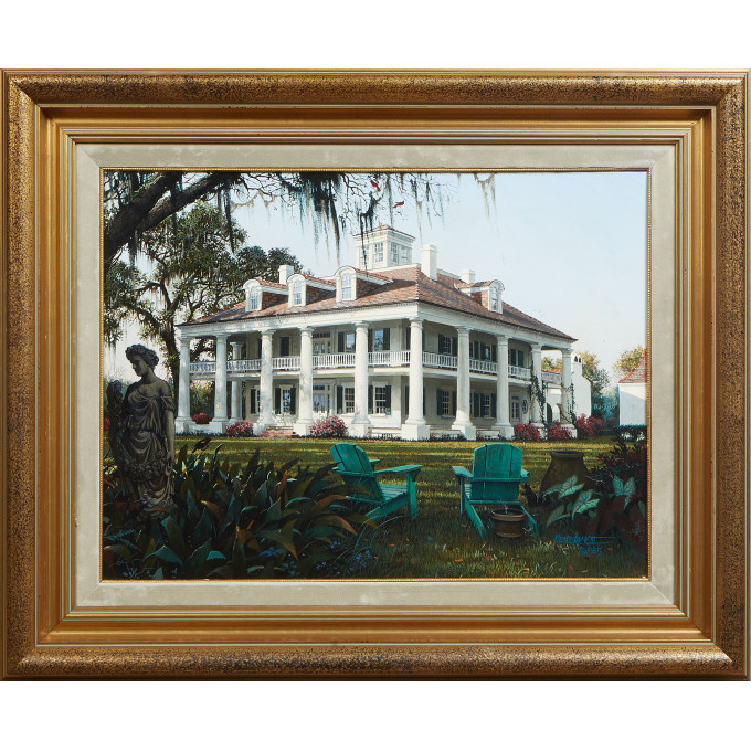 Appraisal: James Kendrick III Louisiana - Houmas House Plantation oil on