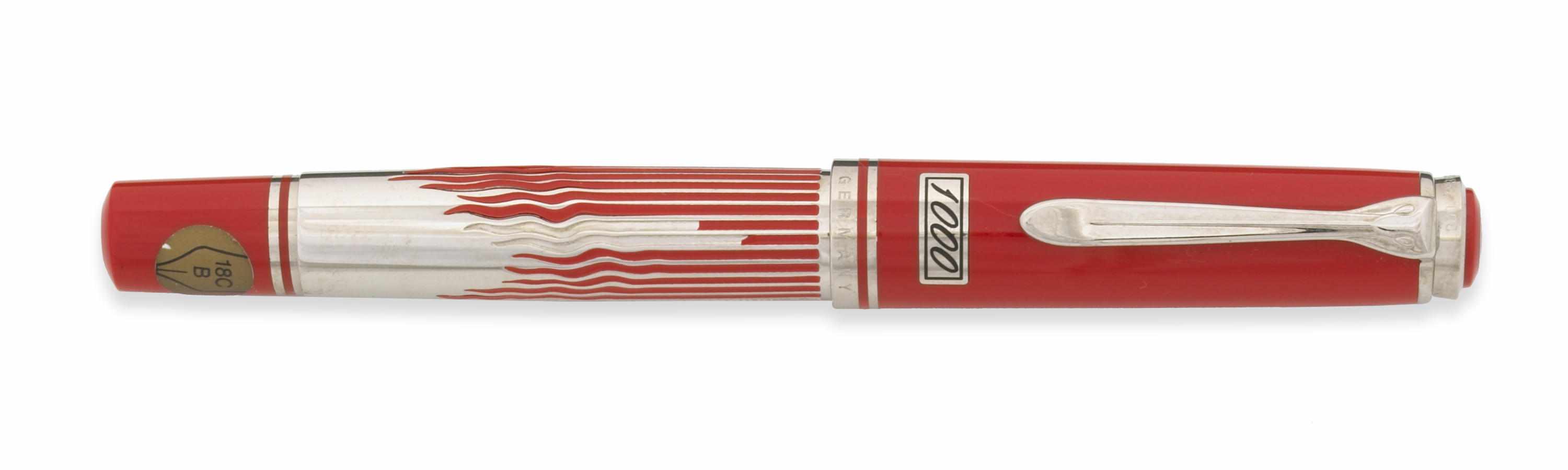 Appraisal: PELIKAN Austria Year Commemorative Fountain Pen Fountain pen in red