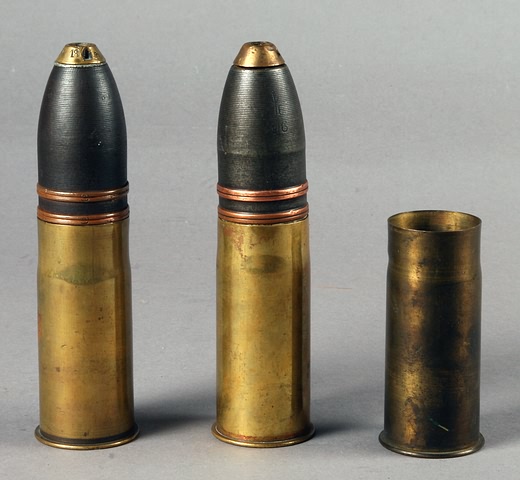 Appraisal: British mm shells complete and brass casing numerous head stamp