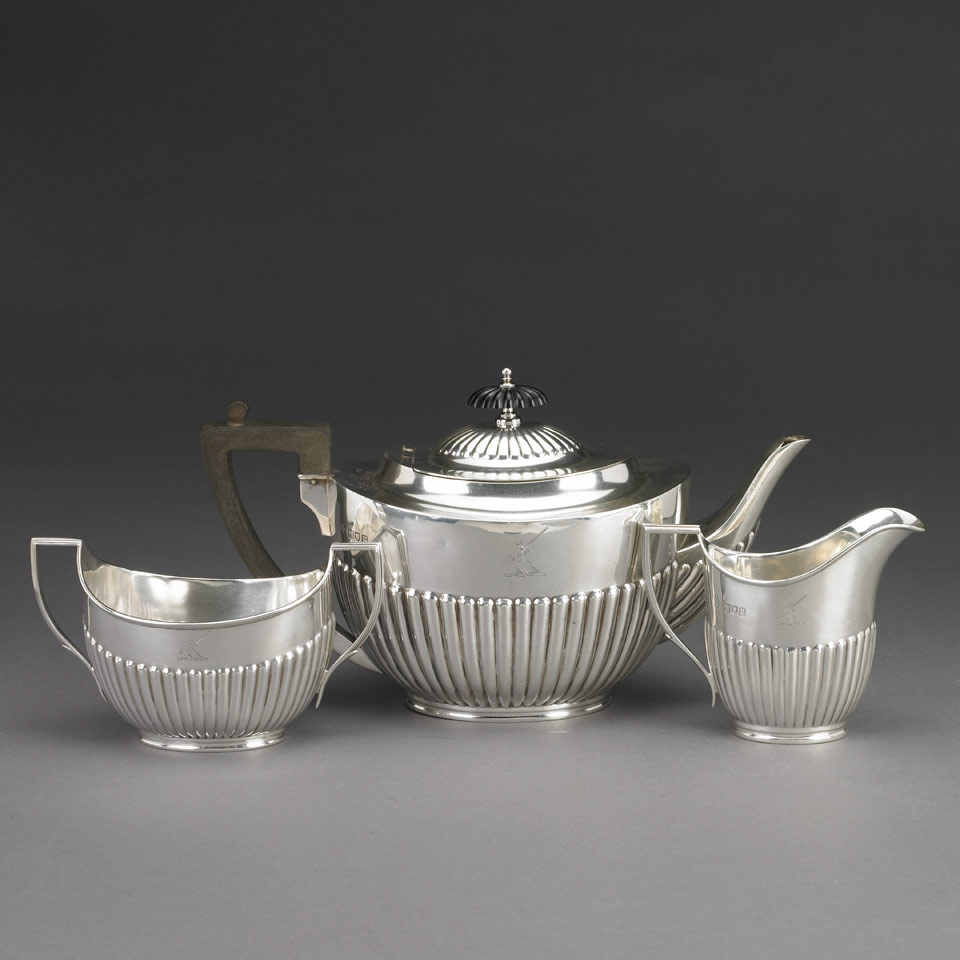 Appraisal: English Silver Tea Service William Hutton amp Sons Ltd London