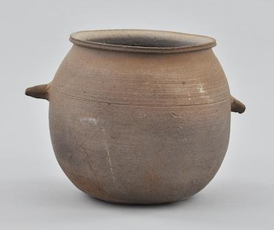 Appraisal: Korean Pottery Jar with Handles Silla Period ca th- th