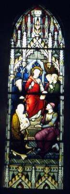 Appraisal: A STAINED GLASS WINDOW BY THE JOHN HARDMAN STUDIOS St