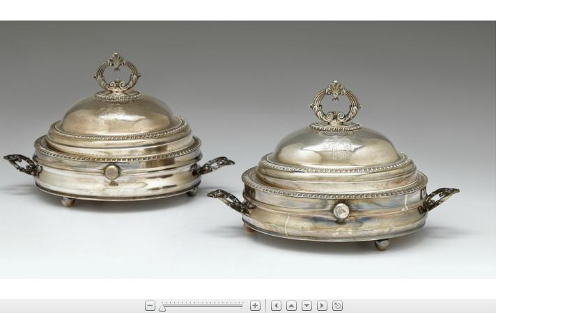 Appraisal: Pair of George IV sterling silver entree warming dishessamuel harwood