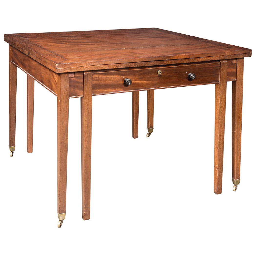 Appraisal: George III Mahogany Universal Table After a design by Thomas