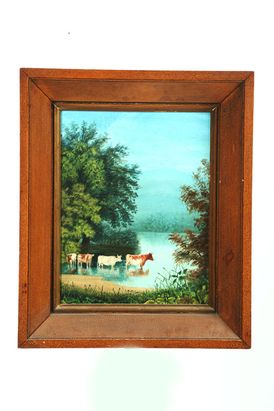 Appraisal: LANDSCAPE AMERICAN SCHOOL ND HALF- TH CENTURY Oil on artist