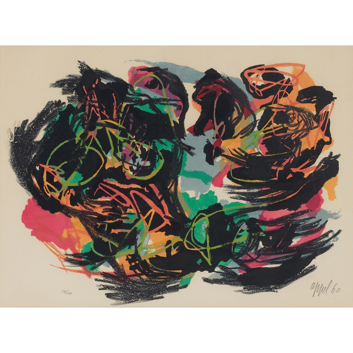 Appraisal: Karel Appel Dutch - ''Drole de Drame '' color lithograph