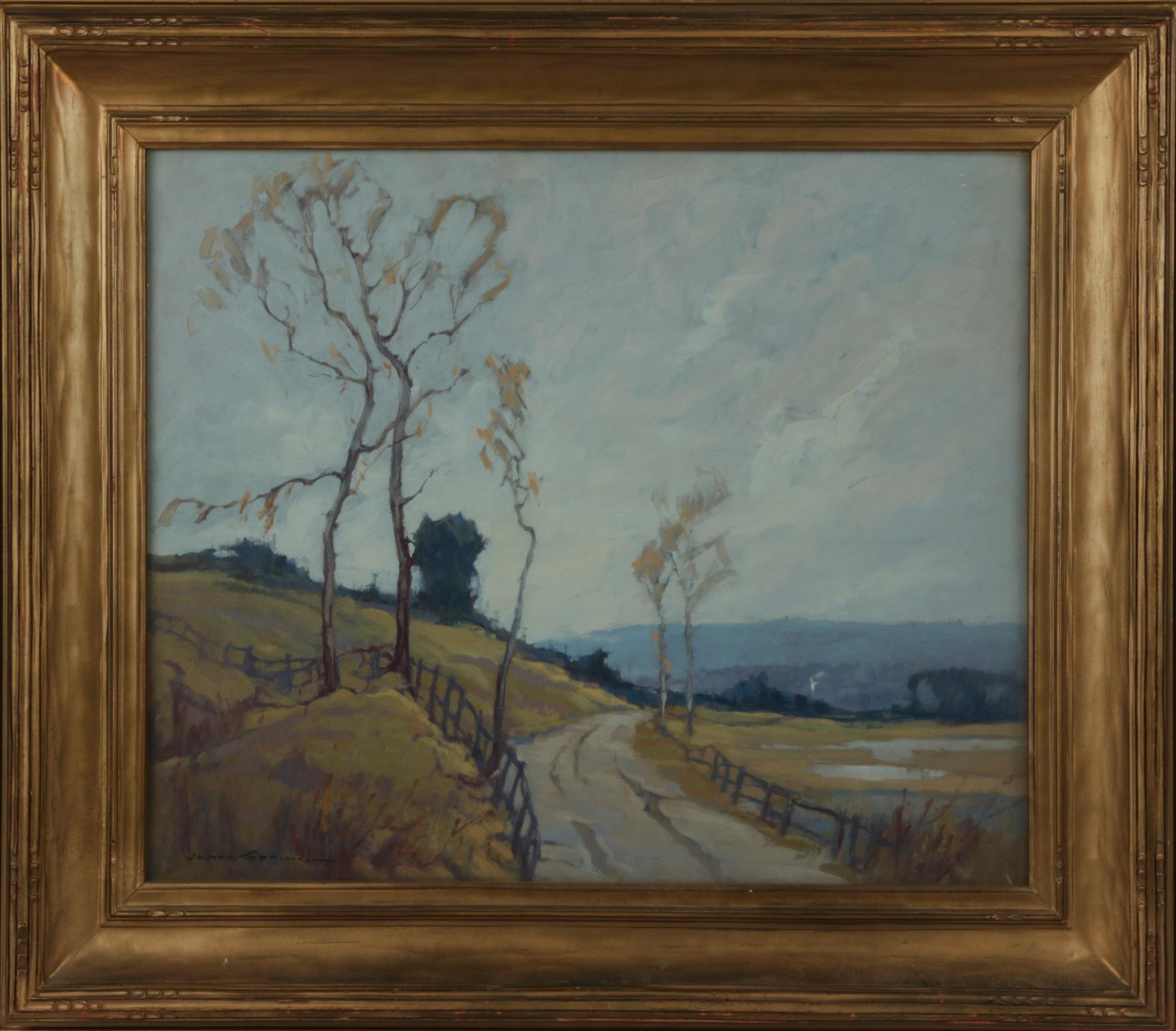 Appraisal: JAMES TOPPING - REGIONALIST OIL LANDSCAPE James Topping Illinois -