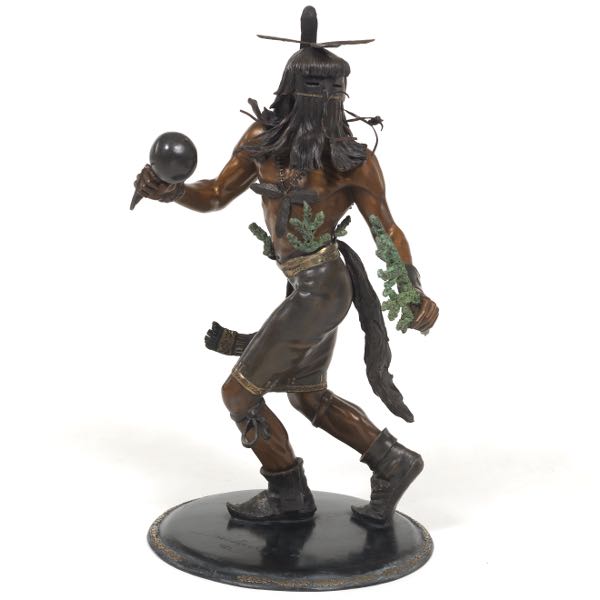 Appraisal: STEVE STREADBECK TH CENTURY x Kachina Dancer Patinated bronze signed