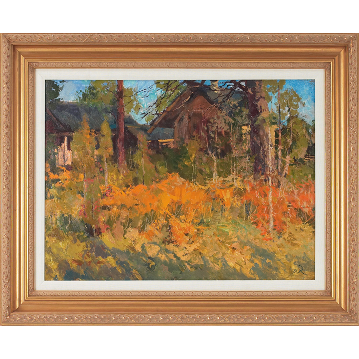 Appraisal: Mark Kremer Russian b ''First Colors of Fall '' oil