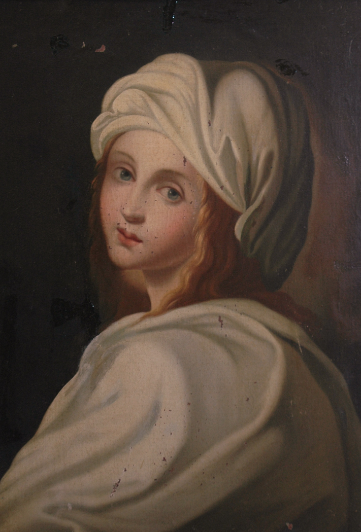 Appraisal: After Guido Reni Beatrice Cenci Oil on canvas laid to