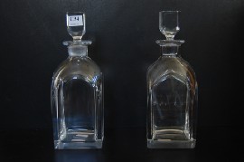 Appraisal: PAIR OF ORREFORS DECANTERS