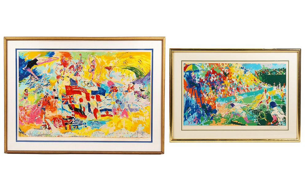 Appraisal: Leroy Neiman 'Love Story' 'Montreal Olympics' Leroy Neiman American -