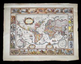 Appraisal: Willem Blaeu NOVA TOTIUS TERRARUM ORBIS GEOGRAPHICA AC HYDROGRAPICA TABULA