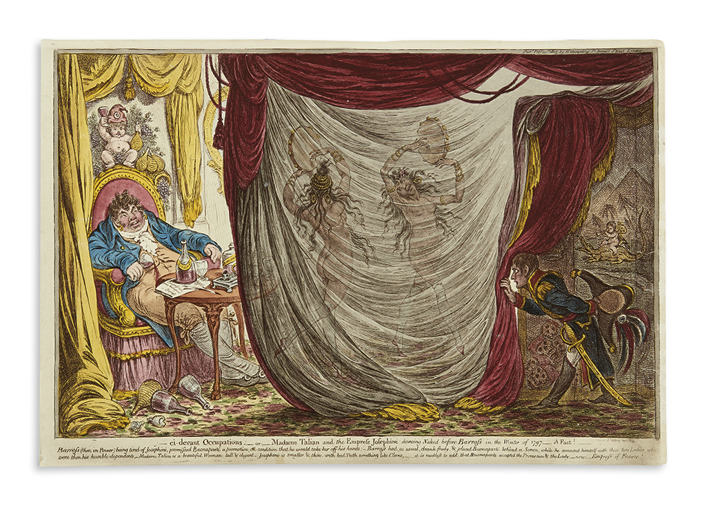 Appraisal: GILLRAY JAMES Ci-devant Occupations or Madame Talian and the Empress