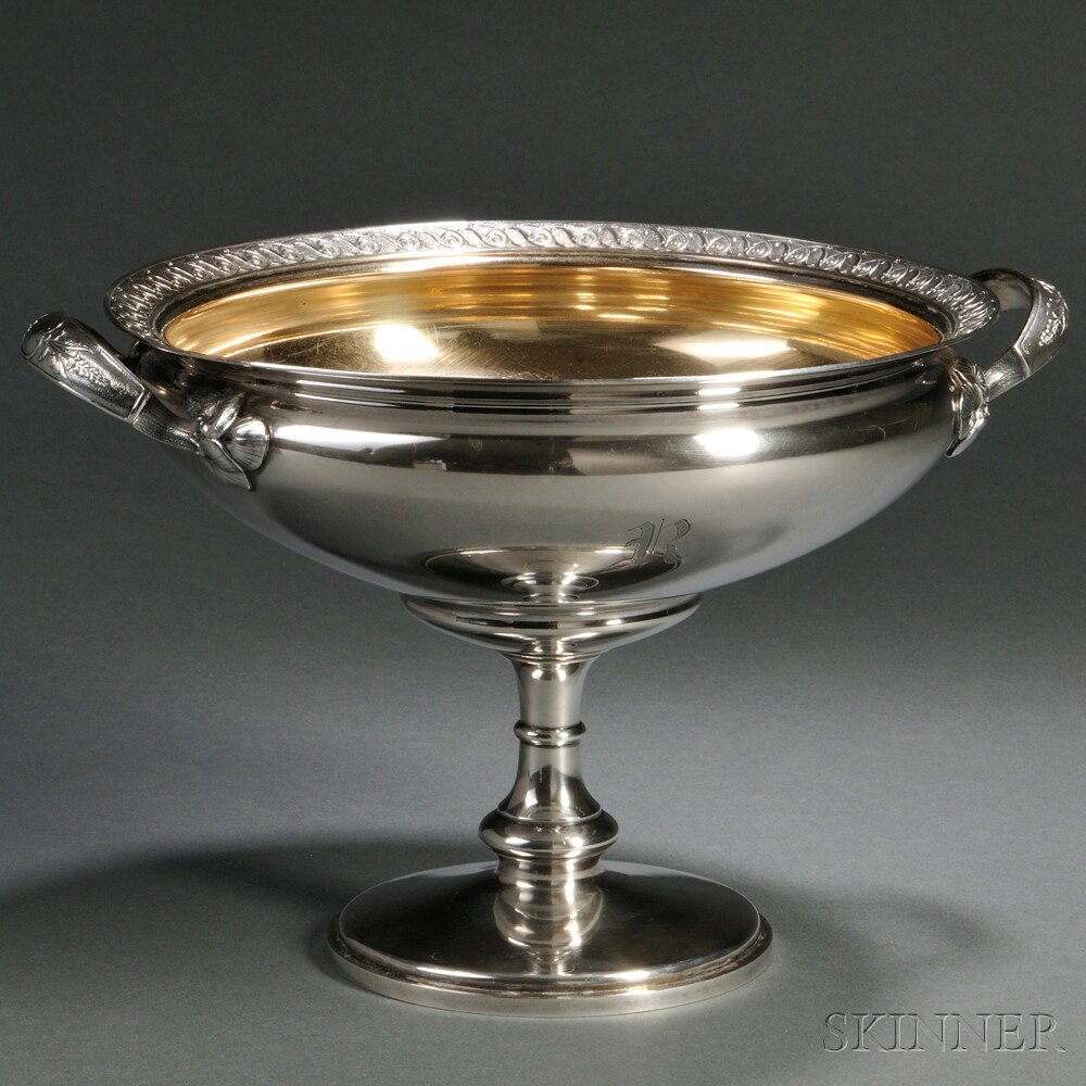 Appraisal: Gorham Sterling Silver Compote Providence Rhode Island with a scroll-decorated