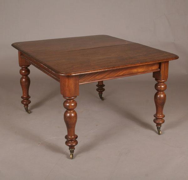 Appraisal: Victorian table mahogany and mixed woods well turned legs with