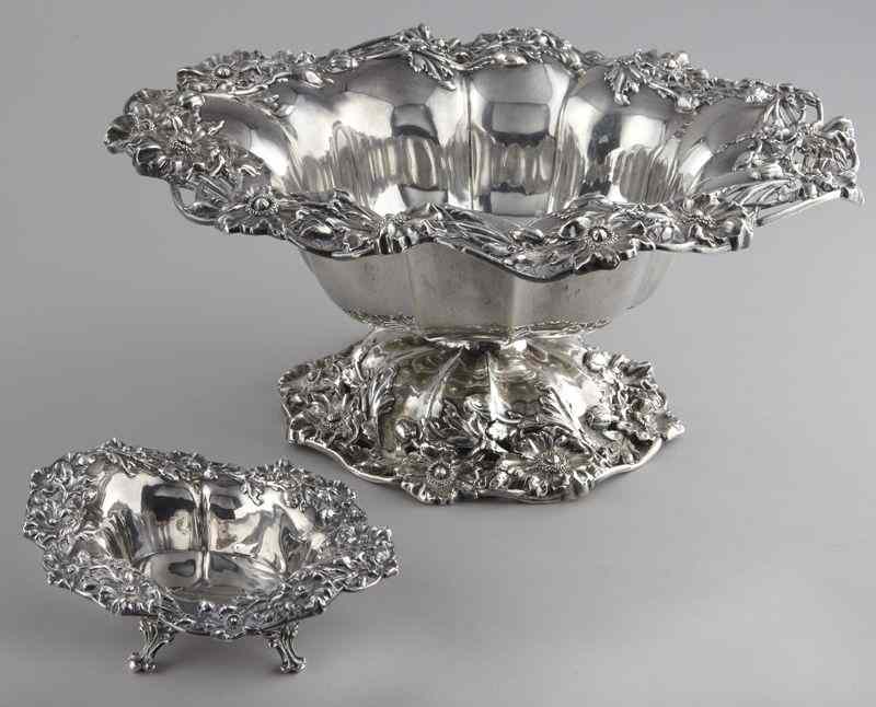 Appraisal: Pcs Redlich and Co Art Nouveau sterlingsilver including compote bearing