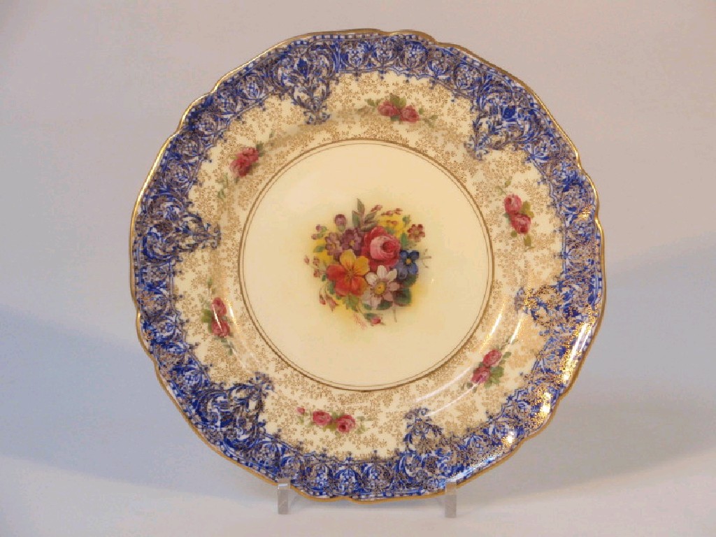 Appraisal: A Royal Worcester porcelain plate the centre with a hand