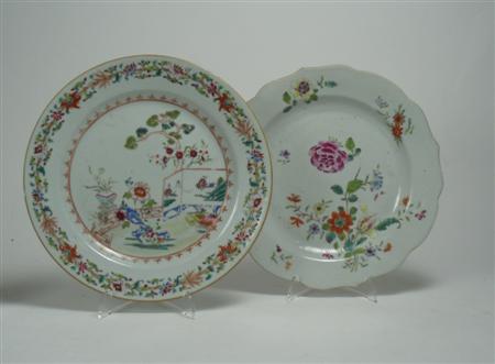 Appraisal: An th century Chinese famille rose export plate of circular