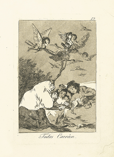 Appraisal: FRANCISCO JOS DE GOYA Todos Caer n Etching and aquatint