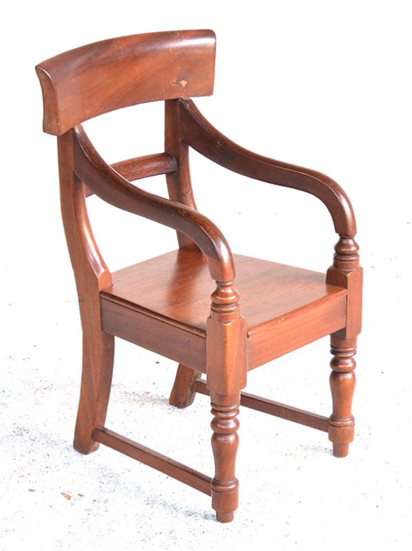 Appraisal: AN AUSTRALIAN CEDAR CHILDS CHAIR C PROVENANCE SOTHEBYS AUSTRALIA LOT