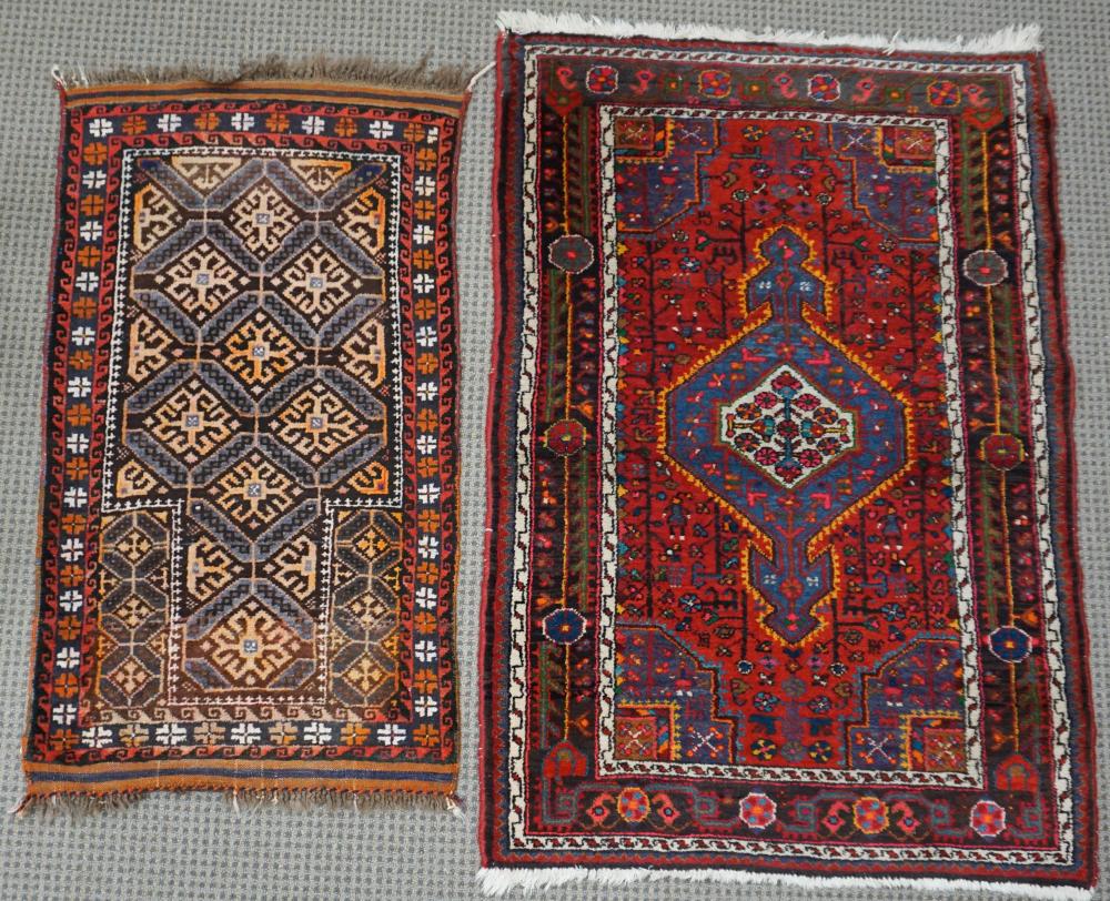 Appraisal: HAMADAN RUG AND PAKISTAN RUGHamadan Rug and Pakistan Rug