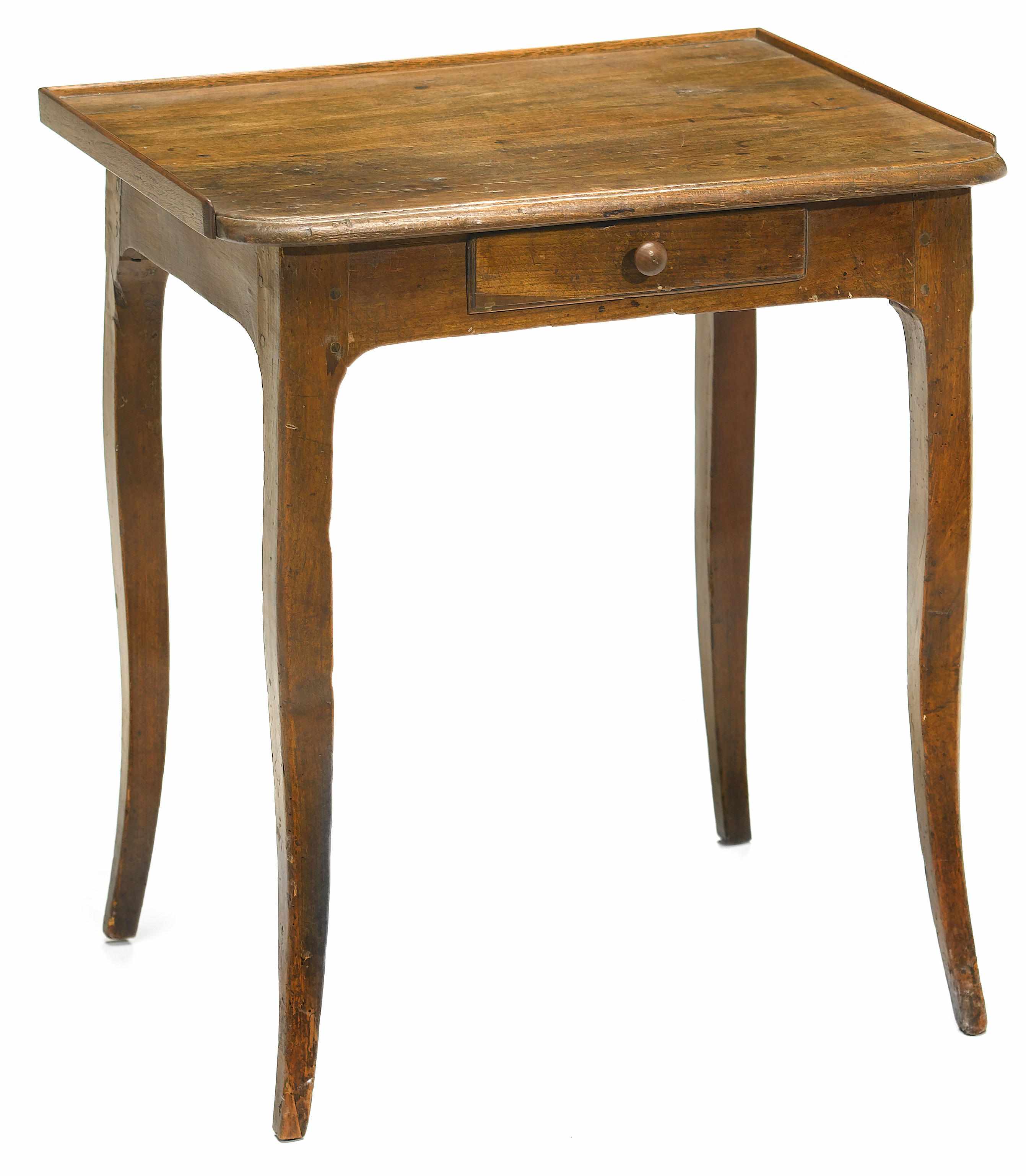 Appraisal: An Italian Rococo walnut side table mid th century The