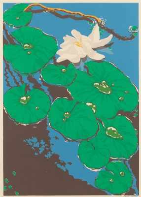 Appraisal: Jack Beal American b Pond Lilies Color lithograph ca signed