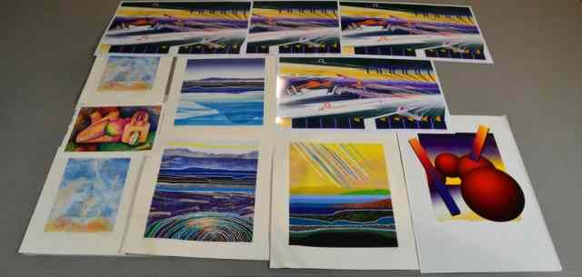 Appraisal: SERIGRAPHS LAZER PRINTSVarious off set modern prints by different artists