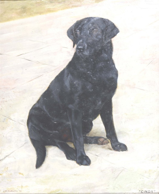 Appraisal: FRANCES MABEL HOLLAMS - 'Cindy' labrador signed dated and titled