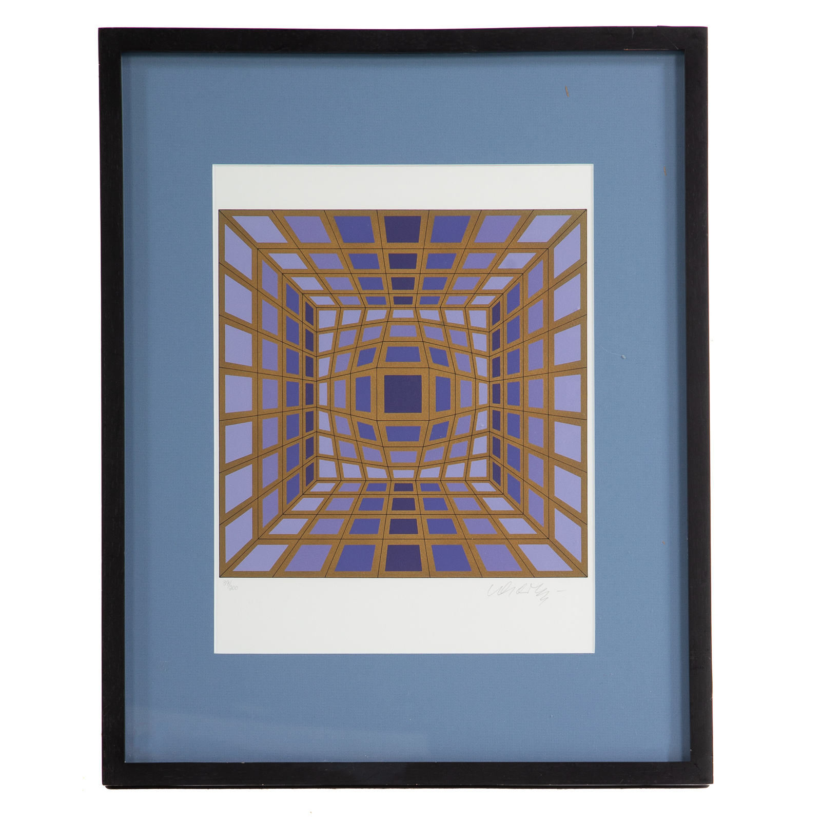 Appraisal: VICTOR VASARELY UNTITLED ABSTRACT SERIGRAPH Hungarian French - Serigraph ed