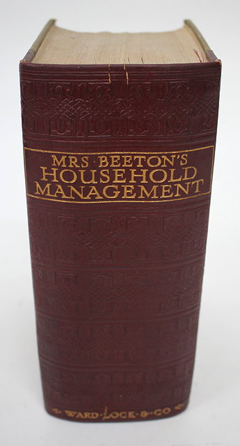 Appraisal: A COPY OF MRS BEETON'S HOUSEHOLD MANAGEMENT new edition published