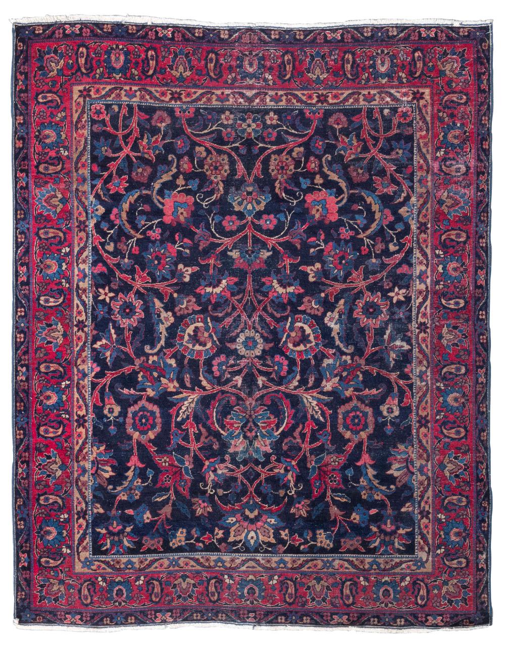 Appraisal: PERSIAN RUG X CIRCA PERSIAN RUG ' X ' Circa