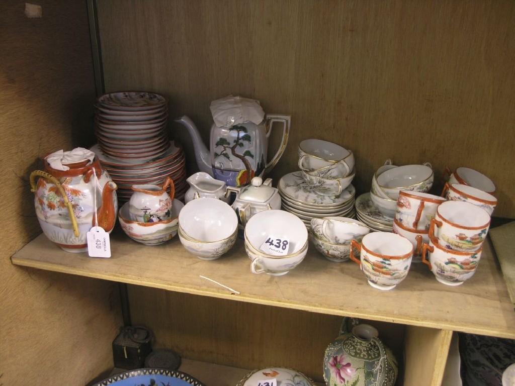 Appraisal: Japanese egg-shell teaware various sets and part sets