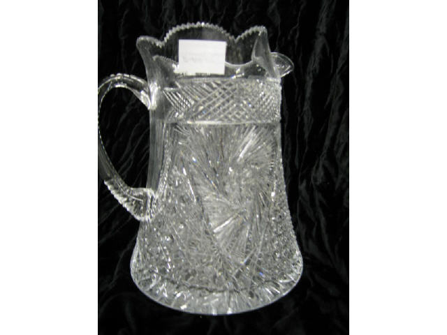 Appraisal: Cut Crystal Large Water Pitcher