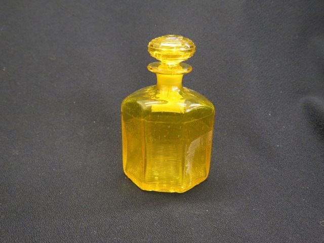 Appraisal: Steuben Art Glass Perfume Bottle or Cologne threaded design on