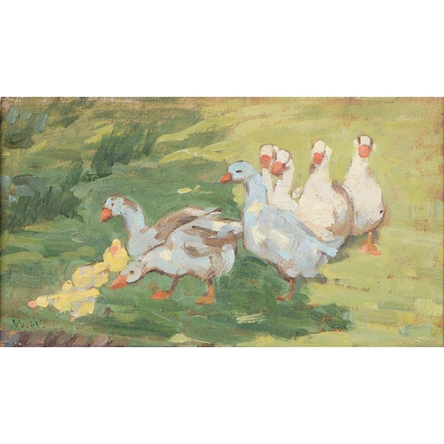 Appraisal: Winifred Wilson - - Geese and Goslings oil on board