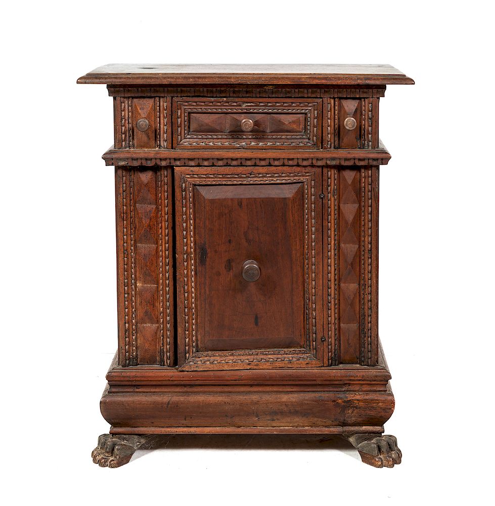 Appraisal: An Italian Walnut Cabinet An Italian Walnut Cabinet th th