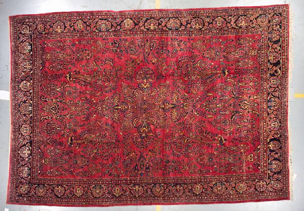 Appraisal: A Sarouk carpet South Central Persia circa size approximately ft