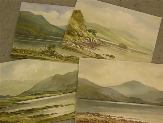 Appraisal: Keith Burtonshaw four watercolours of the Lake District all of