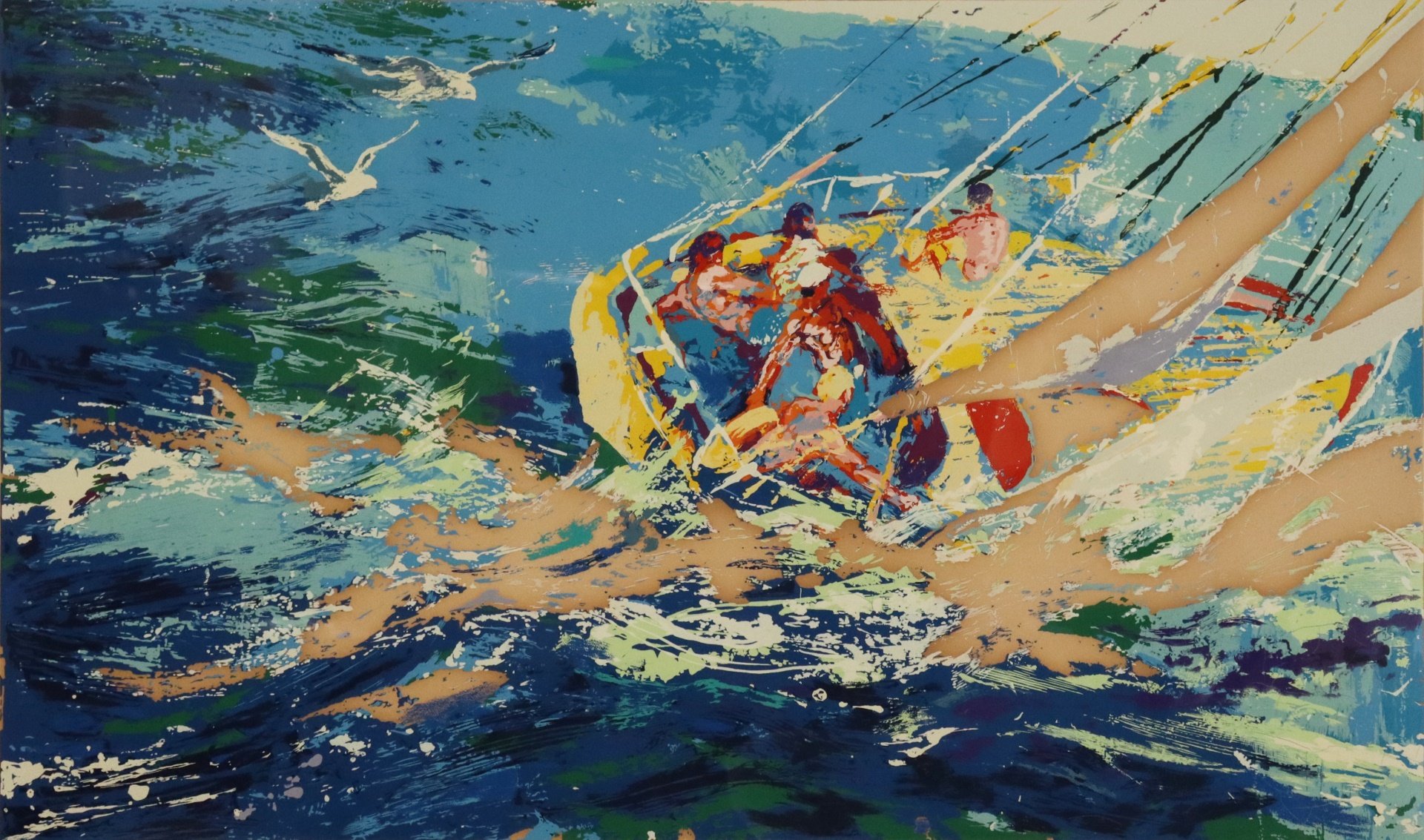 Appraisal: LEROY NEIMAN AMERICAN - Aegean Sailing Serigraph on paper Signed