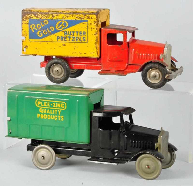 Appraisal: Lot of Pressed Steel Metalcraft Truck Toys Description American Includes