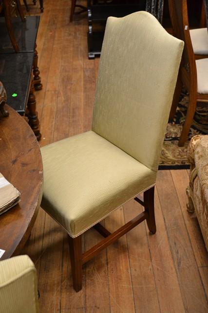 Appraisal: A GROUP OF THREE CONTEMPORARY UPHOLSTERED DINING CHAIRS A GROUP