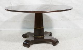 Appraisal: BAKER Center Hall Dining Table Empire style with pedestal base