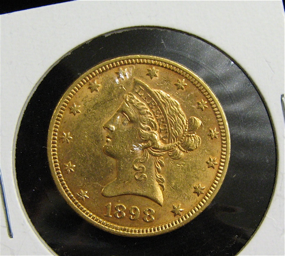 Appraisal: U S TEN DOLLAR GOLD COIN Liberty head type -P