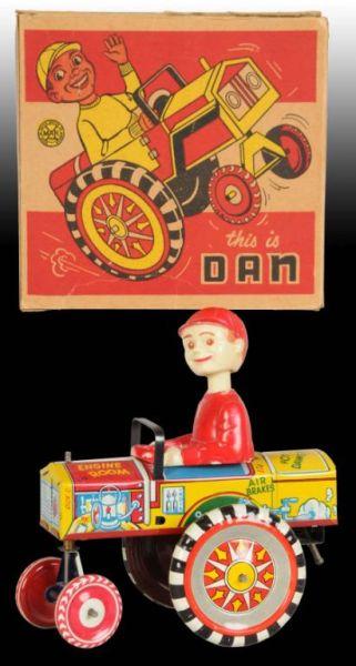 Appraisal: Marx Tin Wind-Up Dan Dipsy Car Toy Description Includes original