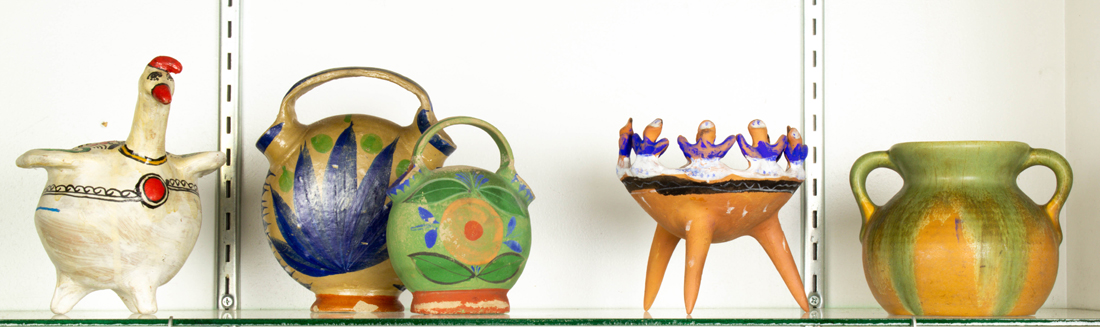 Appraisal: LOT OF MEXICAN AND OTHER ART POTTERY Lot of Mexican