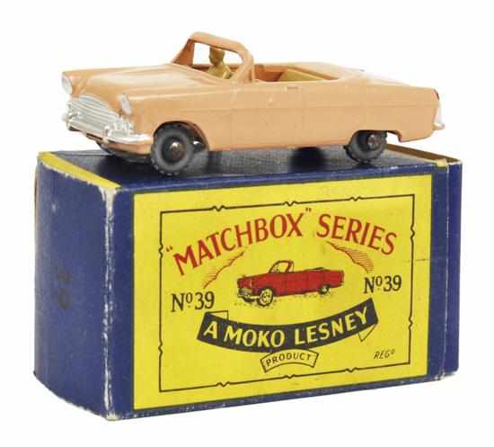 Appraisal: RARE MATCHBOX - SERIES A FORD ZODIAC CONVERTIBLE pale peach